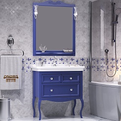 Opadiris Мебель для ванной Валери 85 сапфир – фотография-1